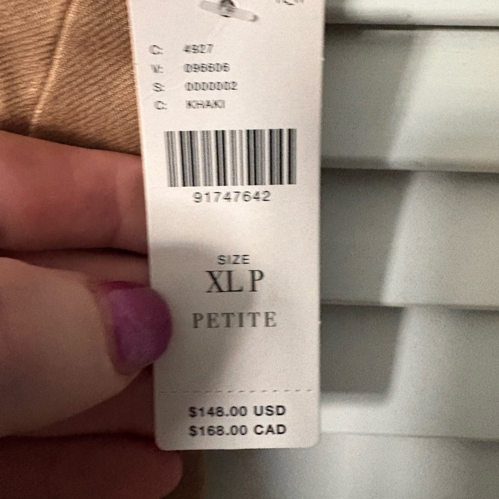 HP!! 🎈NWT Maeve for Anthropologie Linen Avery Wide-Leg Pleated Trousers XLP Tan - Picture 5 of 6
